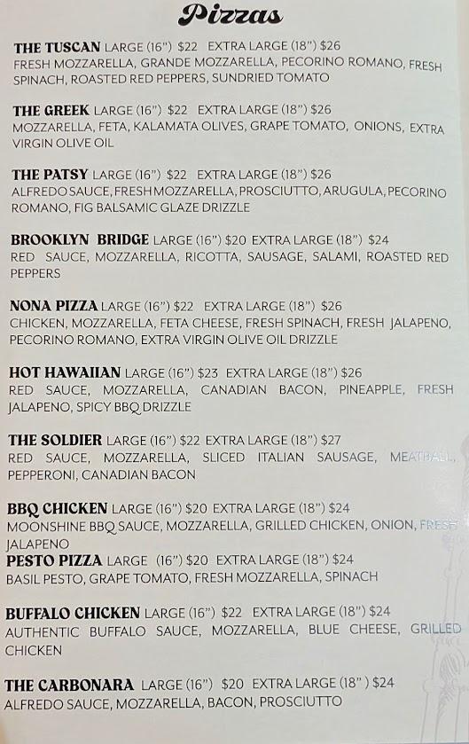 Geo's Pizzeria Menu image 1