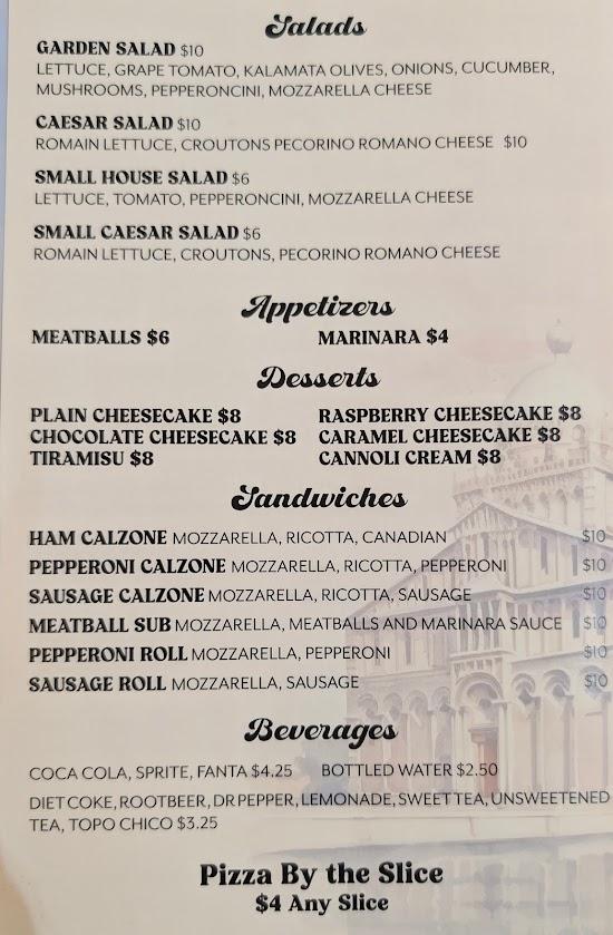 Geo's Pizzeria Menu image 2
